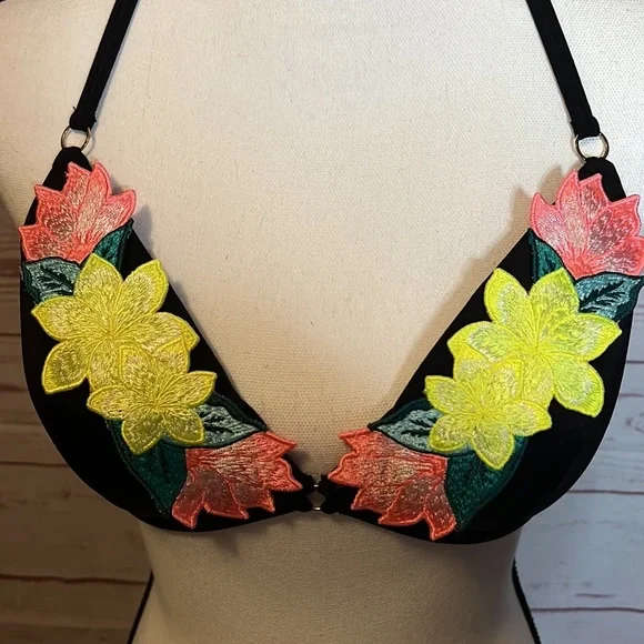 **SOLD ON EBAY PINK by Victoria’s Secret triangle string bikini top - Picture 2 of 8